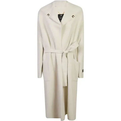 Belted Coat Jackets & Coats Aw24 , female, Sizes: S, XS - Elisabetta Franchi - Modalova