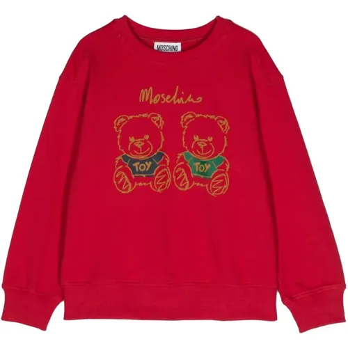 Langarm Baumwoll-Sweatshirt mit Two Toy Print - Moschino - Modalova