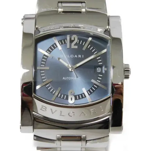 Pre-owned Stainless Steel watches , male, Sizes: ONE SIZE - Bvlgari Vintage - Modalova