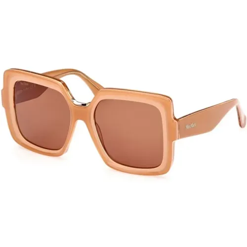 Brown Sunglasses Ernest Model , unisex, Sizes: 56 MM - Max Mara - Modalova