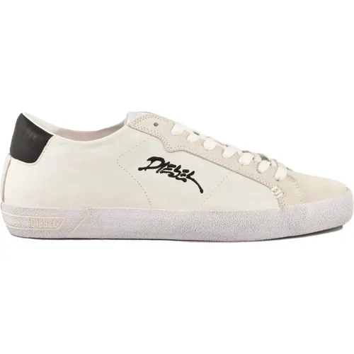 Leder Sneakers mit Gummisohle - Diesel - Modalova