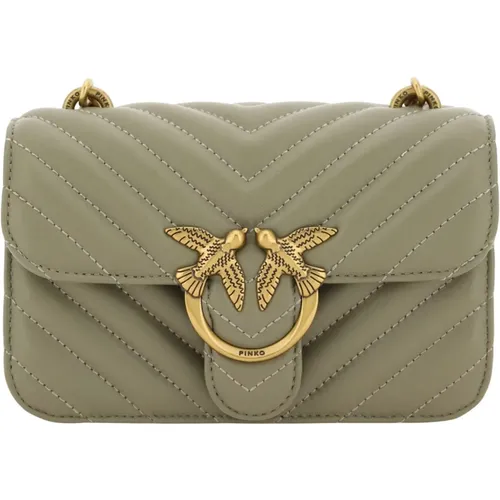 Chic Mini Love Bell Shoulder Bag , female, Sizes: ONE SIZE - pinko - Modalova