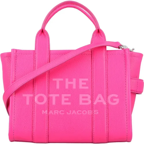 Rosa Leder Mini Tote Tasche , Damen, Größe: ONE Size - Marc Jacobs - Modalova