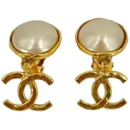 Pre-owned Fabric earrings , female, Sizes: ONE SIZE - Chanel Vintage - Modalova