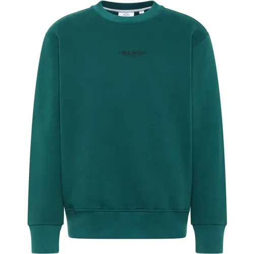 Lässiger Sweatshirt aus Basic Kollektion , Herren, Größe: XS - carlo colucci - Modalova