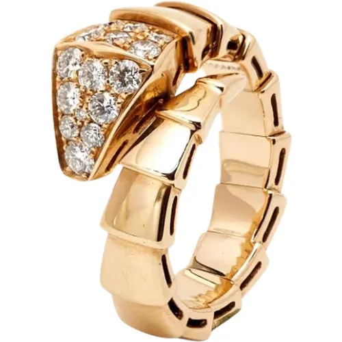 Pre-owned Rose Gold rings , female, Sizes: ONE SIZE - Bvlgari Vintage - Modalova