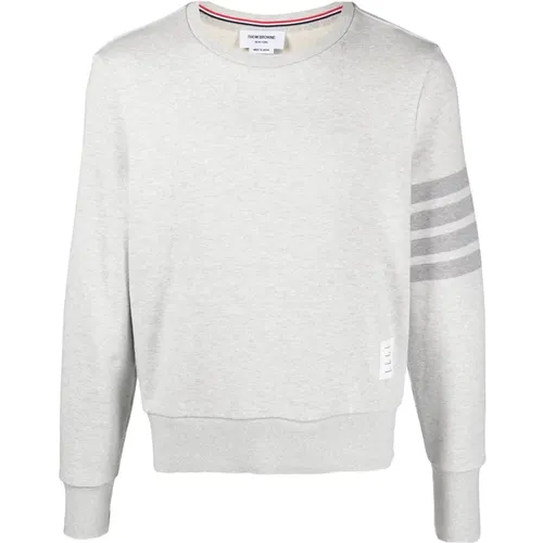 Light Grey 4-Bar Sweatshirt , male, Sizes: M, XL, L, 2XL - Thom Browne - Modalova