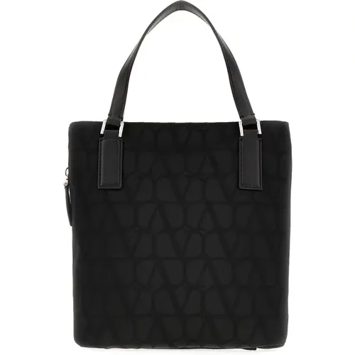 Handtaschen und Umhängetaschen,Schwarze Handtasche mit Iconographe Design - Valentino Garavani - Modalova