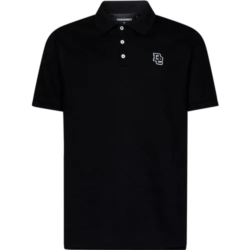 Slim-Fit Polo Shirt with Logo , male, Sizes: XL, L, S, M, 2XL - Dsquared2 - Modalova