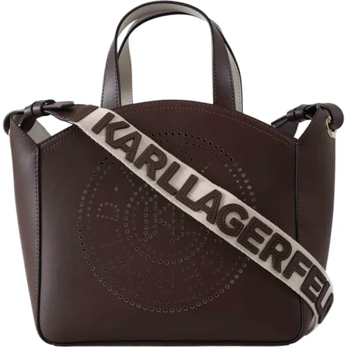 K/Circle Kleine Tote Tasche Perforiert - Karl Lagerfeld - Modalova