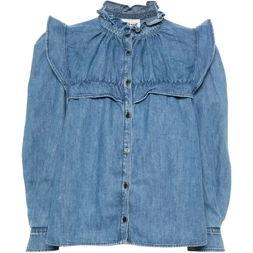 Blaues Langarmshirt - Isabel Marant Étoile - Modalova