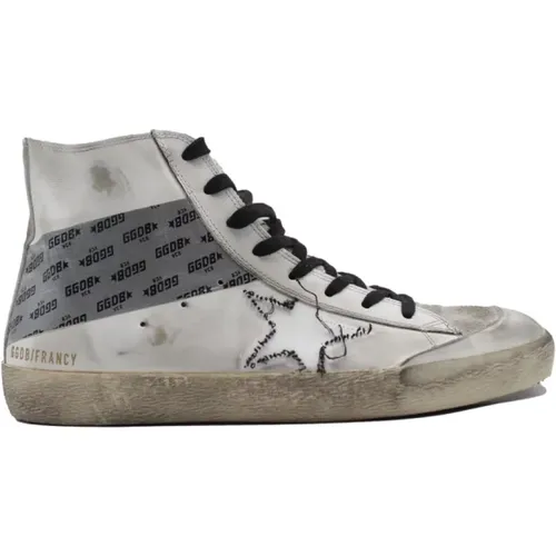 Francy Bianca Sneakers - Authenticity Card Not Included , male, Sizes: 9 UK - Golden Goose - Modalova