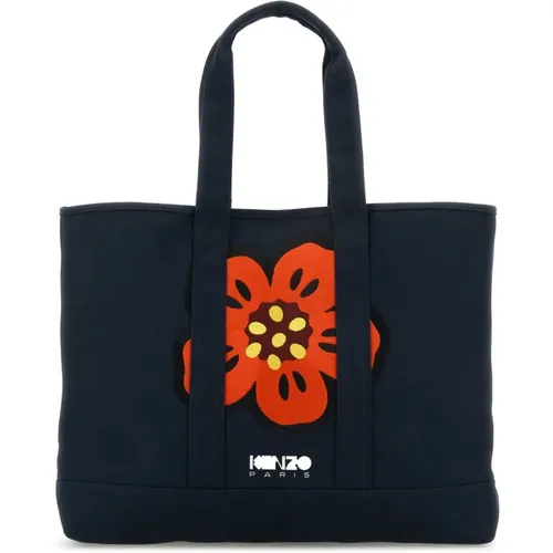 Midnight Canvas Utility Shopping Bag - Kenzo - Modalova