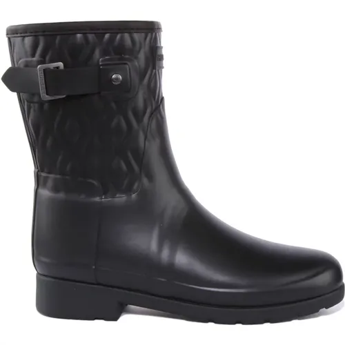Vertical Quilted Rain Boots , female, Sizes: 7 UK, 5 UK, 6 UK, 4 UK - Hunter - Modalova