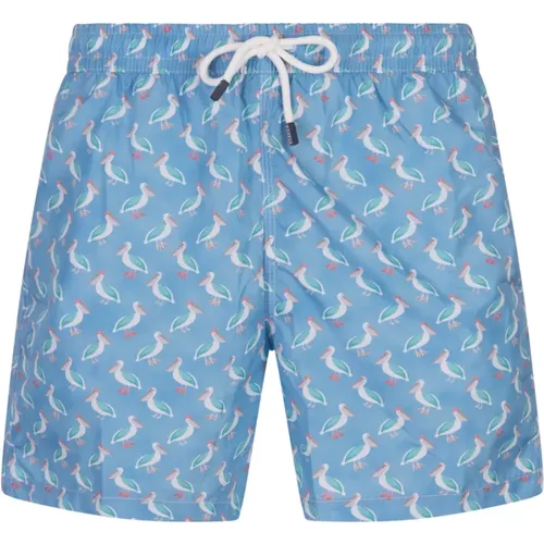 Blue Pelican Swim Shorts , male, Sizes: XL, M, L, 2XL - Fedeli - Modalova
