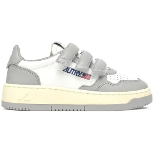 Streifen Low Kid Leder Sneakers - Autry - Modalova