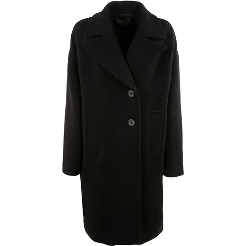 Single-Breasted Coats , female, Sizes: XS - pinko - Modalova