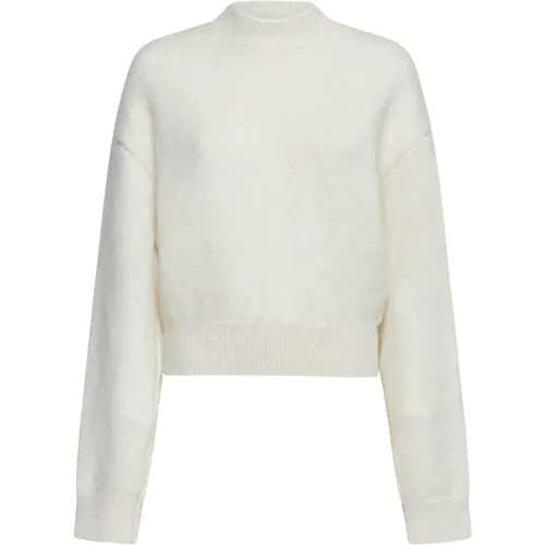 Box-Fit Sweater with Mock Neck , female, Sizes: L, M - Jacquemus - Modalova