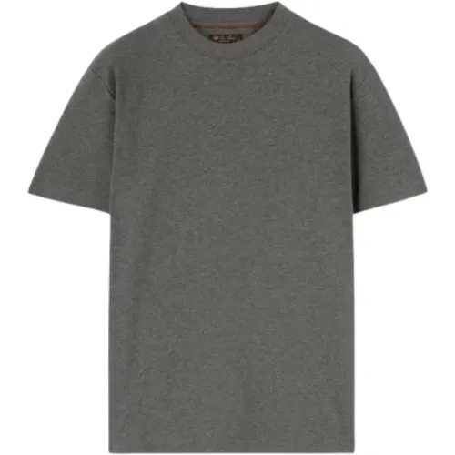 Soft Grey Cotton Jersey T-shirt , male, Sizes: L, XL - Loro Piana - Modalova