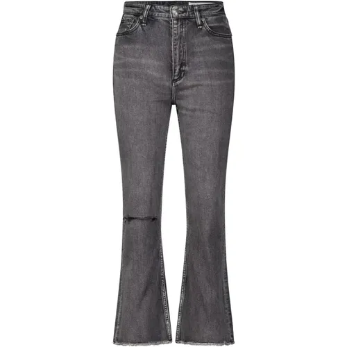 High Rise Ankle Flare Jeans , female, Sizes: W26, W30, W31, W24, W25, W27 - Rag & Bone - Modalova