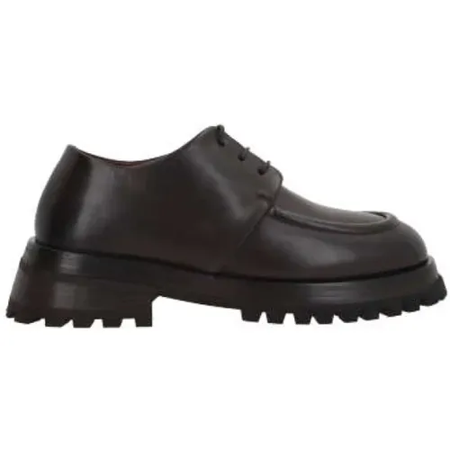 Dark Flat Derby Shoes , male, Sizes: 10 UK, 6 UK, 8 UK, 7 UK, 9 UK, 5 UK - Marsell - Modalova