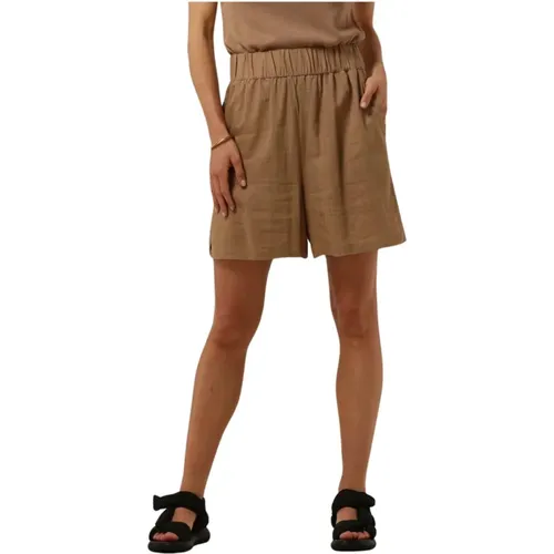 Damen Camel Shorts , Damen, Größe: XS - Selected Femme - Modalova