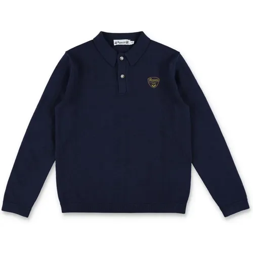 Marine Polo Strick Langarmshirt - Bonpoint - Modalova