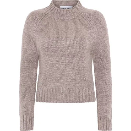 Kaschmir Crew Neck Sweater Soft Rose - Emerson Renaldi - Modalova