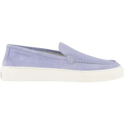 Blaue Slip On Loafer , Damen, Größe: 38 EU - Woolrich - Modalova