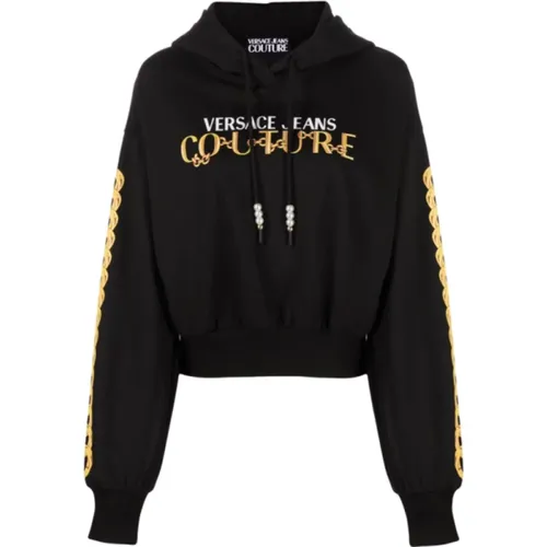 Logo Couture Sweater in , female, Sizes: XS - Versace Jeans Couture - Modalova