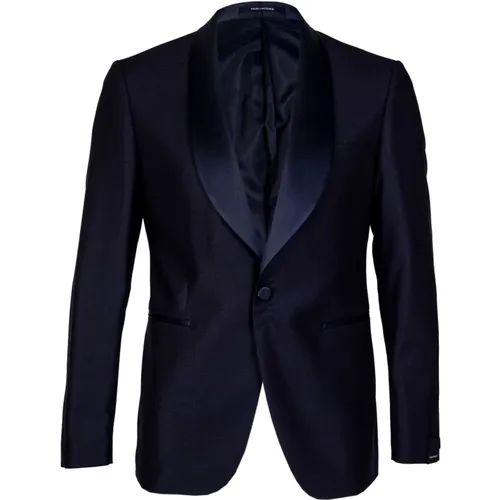 Piece Wool Tuxedo Suit , male, Sizes: XL, L, 2XL - Tagliatore - Modalova