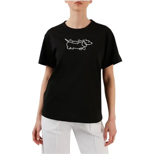 Classic Crew Neck T-Shirt , female, Sizes: M, XS, XL - Emporio Armani - Modalova