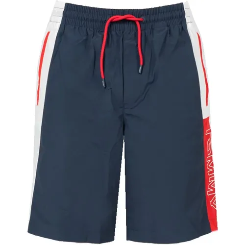 Bequeme Shorts mit Verstellbarem Bund , Herren, Größe: L - Tommy Hilfiger - Modalova