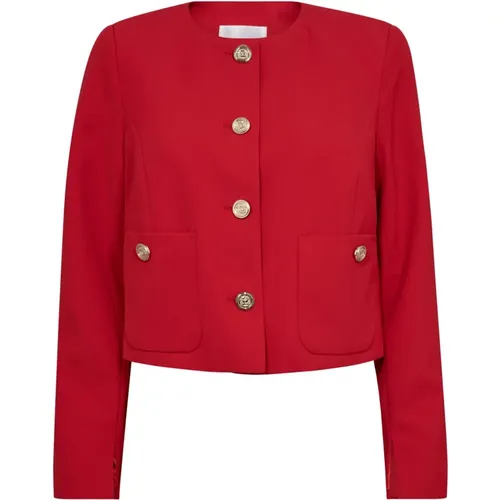 Cropped Cocktail Jacket Blazer 66-Flame - Co'Couture - Modalova