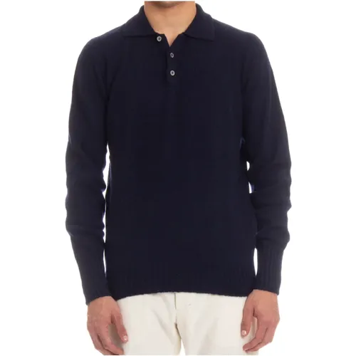 Polo Sweater Layering Shirt , male, Sizes: 3XL, M, L - Drumohr - Modalova