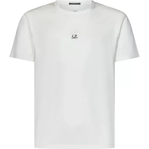 T-shirts and Polos with Logo , male, Sizes: M - C.P. Company - Modalova