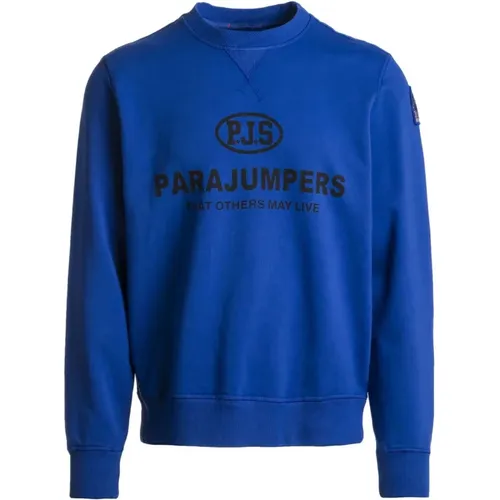 Round Neck Sweatshirt with Logo , male, Sizes: S - Parajumpers - Modalova