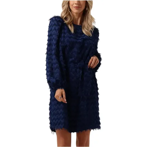 Elegantes Navy Mini Kleid , Damen, Größe: S - Freebird - Modalova