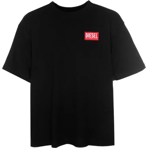 Boxt Lab T-Shirt Oversized Fit , Herren, Größe: S - Diesel - Modalova