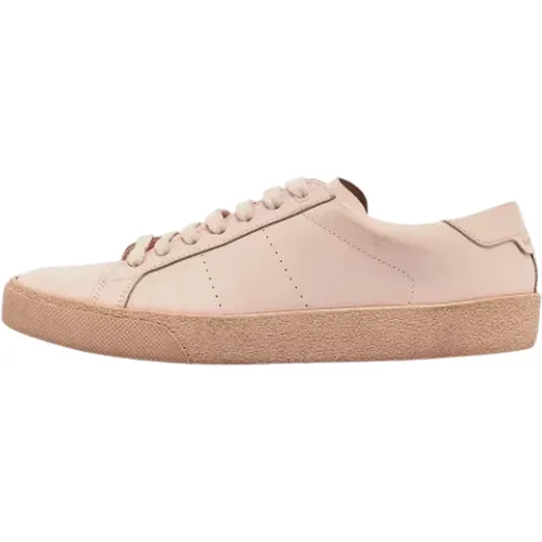 Pre-owned Leather sneakers , female, Sizes: 5 1/2 UK - Yves Saint Laurent Vintage - Modalova