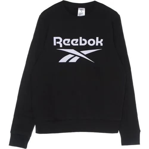 Schwarzer Fleece-Rundhalspullover - Reebok - Modalova