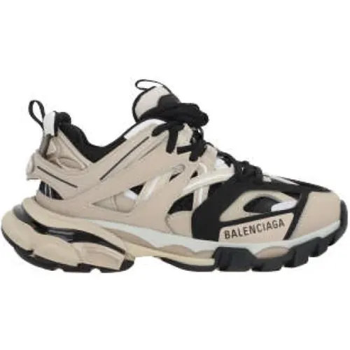 Beige and Black Low-Top Sneakers , female, Sizes: 7 UK, 3 UK - Balenciaga - Modalova