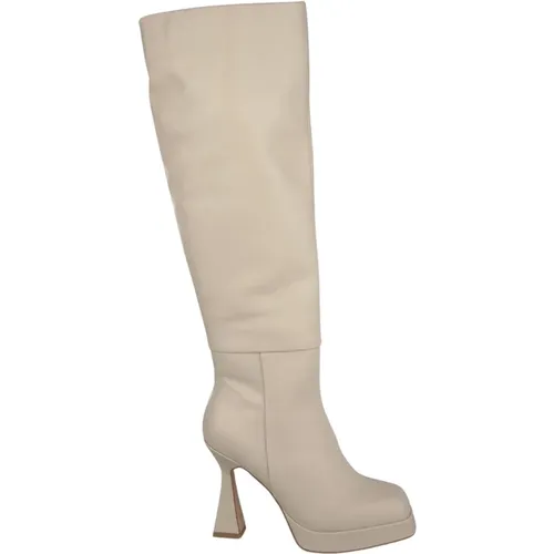 Square Toe Leather Ankle Boot , female, Sizes: 4 UK, 5 UK, 3 UK, 8 UK, 7 UK, 6 UK - Alma en Pena - Modalova