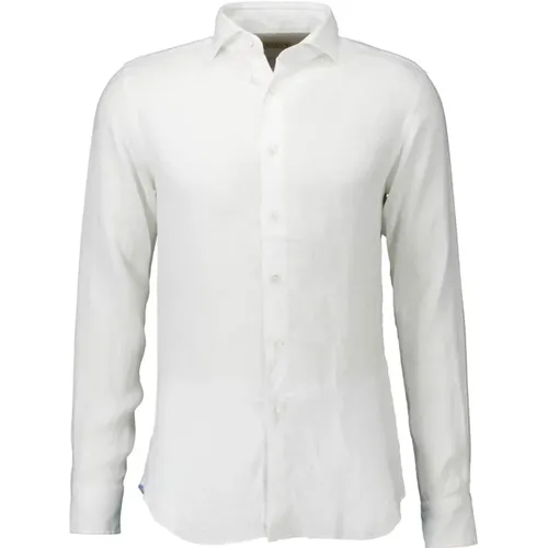 Linen Slim Fit Shirt , male, Sizes: 4XL, 6XL, M, 3XL, L, XL, 5XL, 2XL - Xacus - Modalova