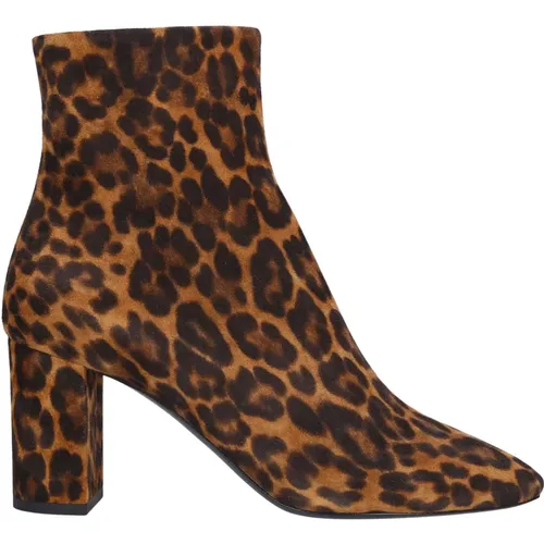 Sophisticated Heeled Ankle Boots , female, Sizes: 3 UK - Saint Laurent - Modalova