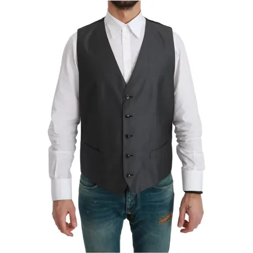 Formal Dress Suit Vest , male, Sizes: XL - Dolce & Gabbana - Modalova