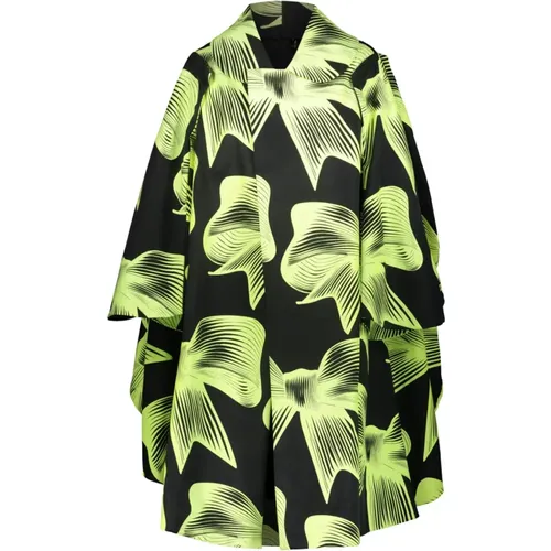 Bow-print wide-sleeve oversized jacket , female, Sizes: S - Comme des Garçons - Modalova