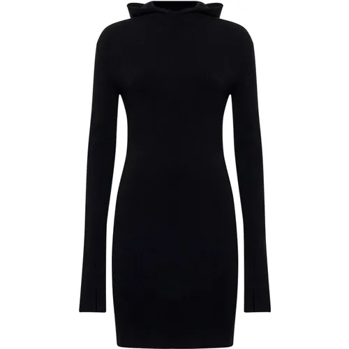 Ribbed Knit Mini Dress , female, Sizes: XS, S - Fendi - Modalova