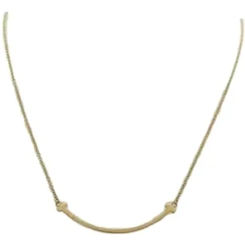 Pre-owned Gold necklaces , female, Sizes: ONE SIZE - Tiffany & Co. Pre-owned - Modalova