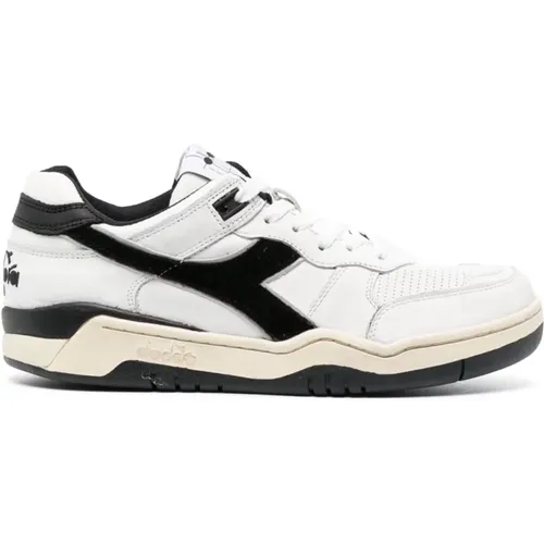 Weiße Schwarze B.560 Gebrauchte Sneakers , Herren, Größe: 40 1/2 EU - Diadora - Modalova